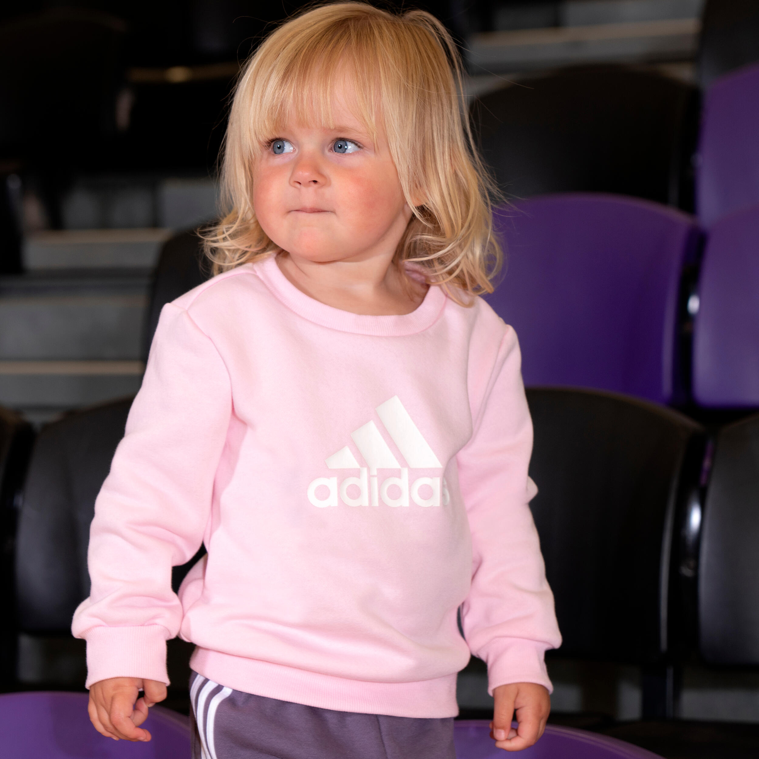 SURVETEMENT ADIDAS BEBE ROSE VIOLET 7/9