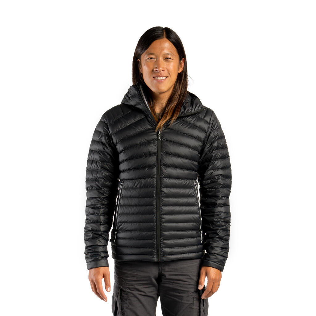 Pernata jakna za trekking 100 za -5°C muška siva