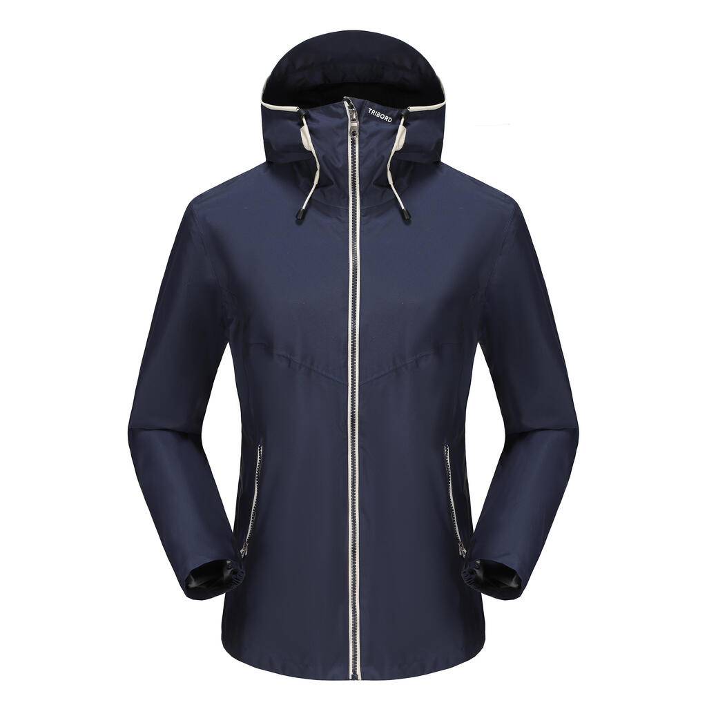 Segeljacke Regenjacke Damen wasserdicht - Sailing 100 ocker