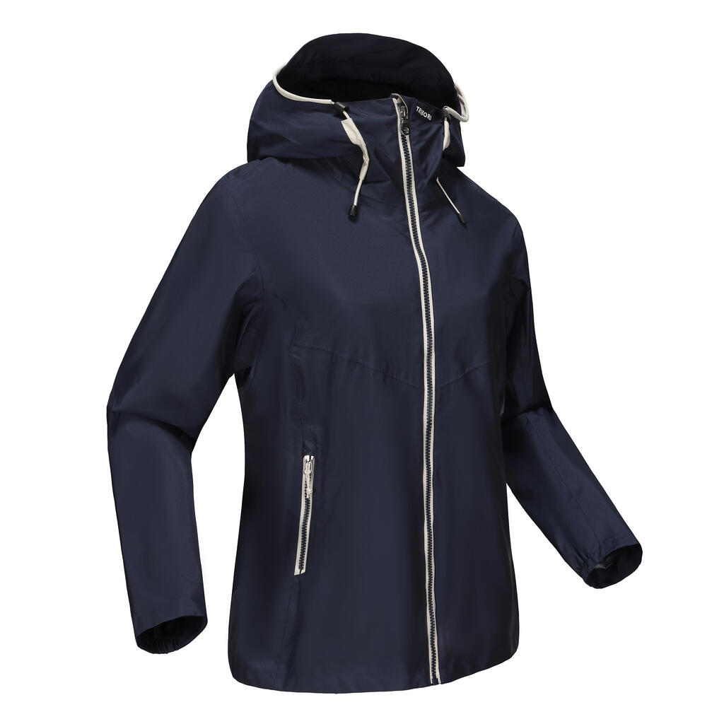 Segeljacke Regenjacke Damen wasserdicht - Sailing 100 ocker