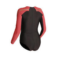 Crno-rubin ženski jednodelni kupaći kostim KAMY LONG