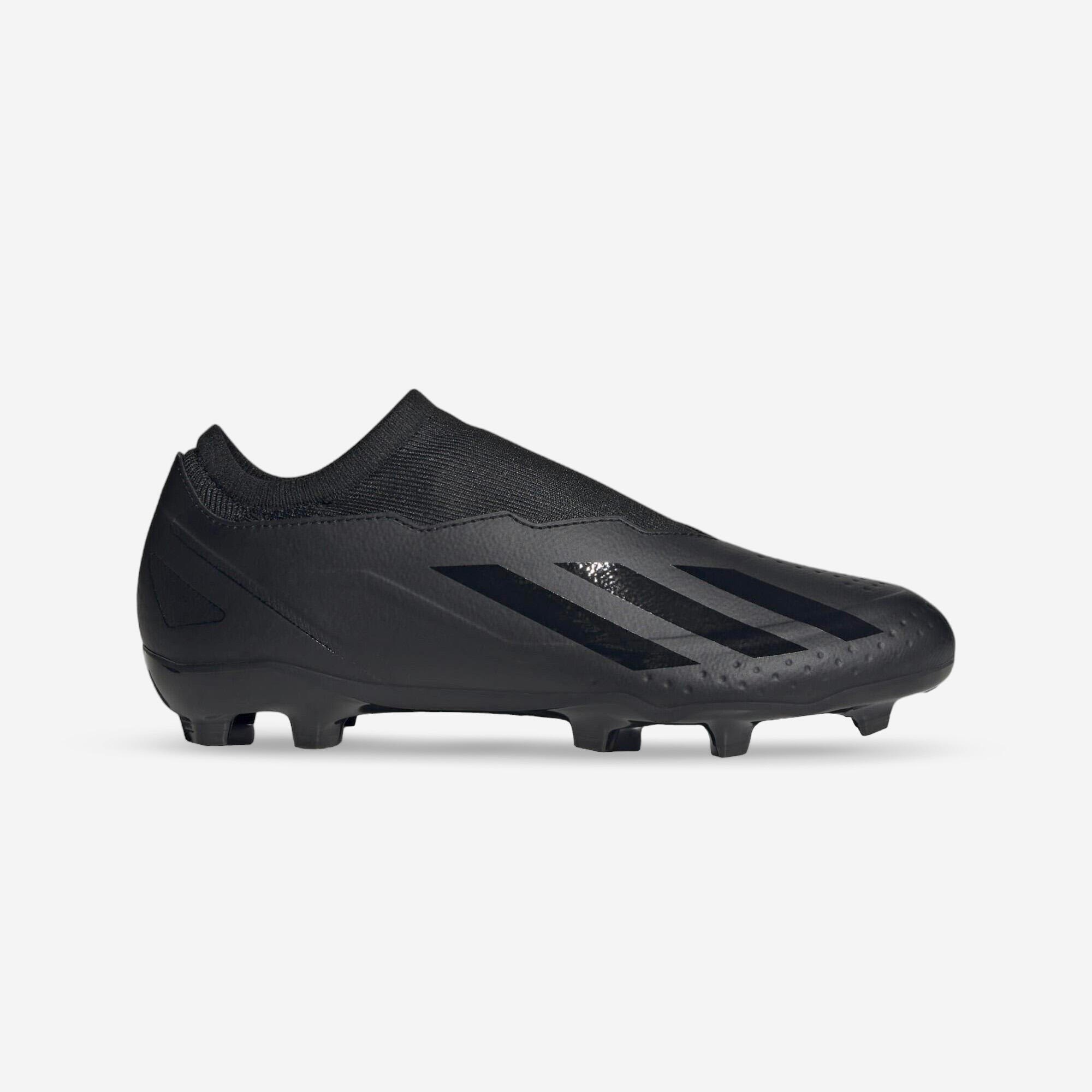 ADIDAS X Crazyfast.3 FG LL voetbalschoenen veterloos zwart