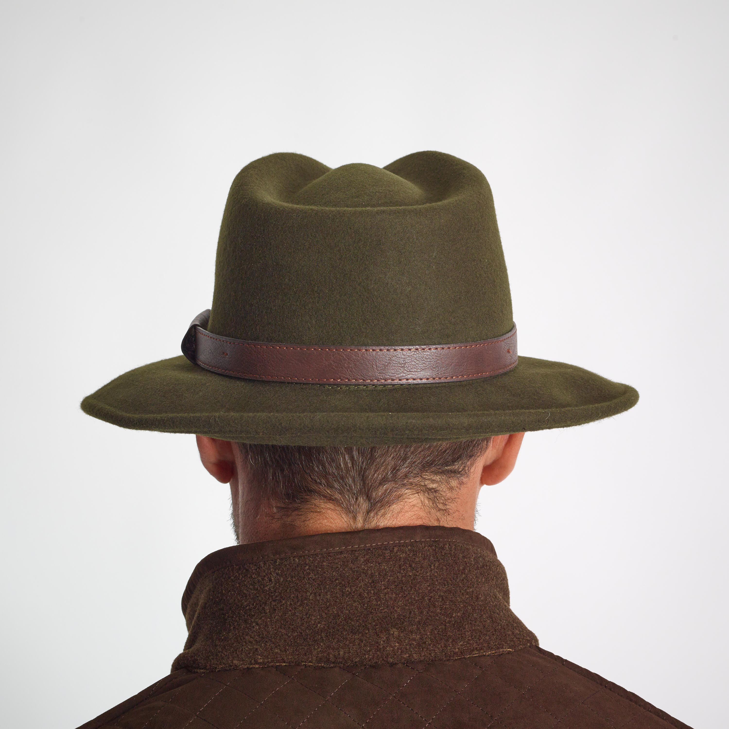 Chapeau déperlant en feutre – 100 vert - SOLOGNAC