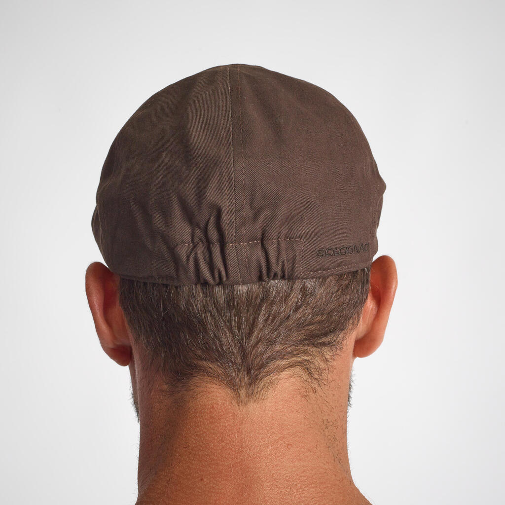 Casquette plate chasse steppe marron