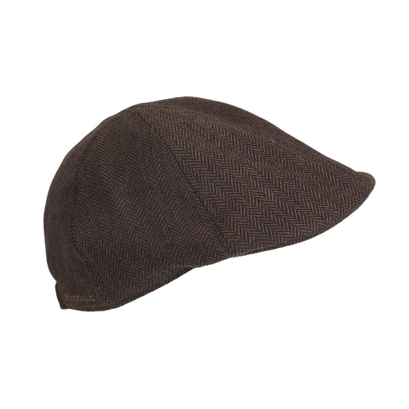 Kasket Şapka - Avcılık ve Doğa Gözlemi - Kahverengi - Tweed Plate
