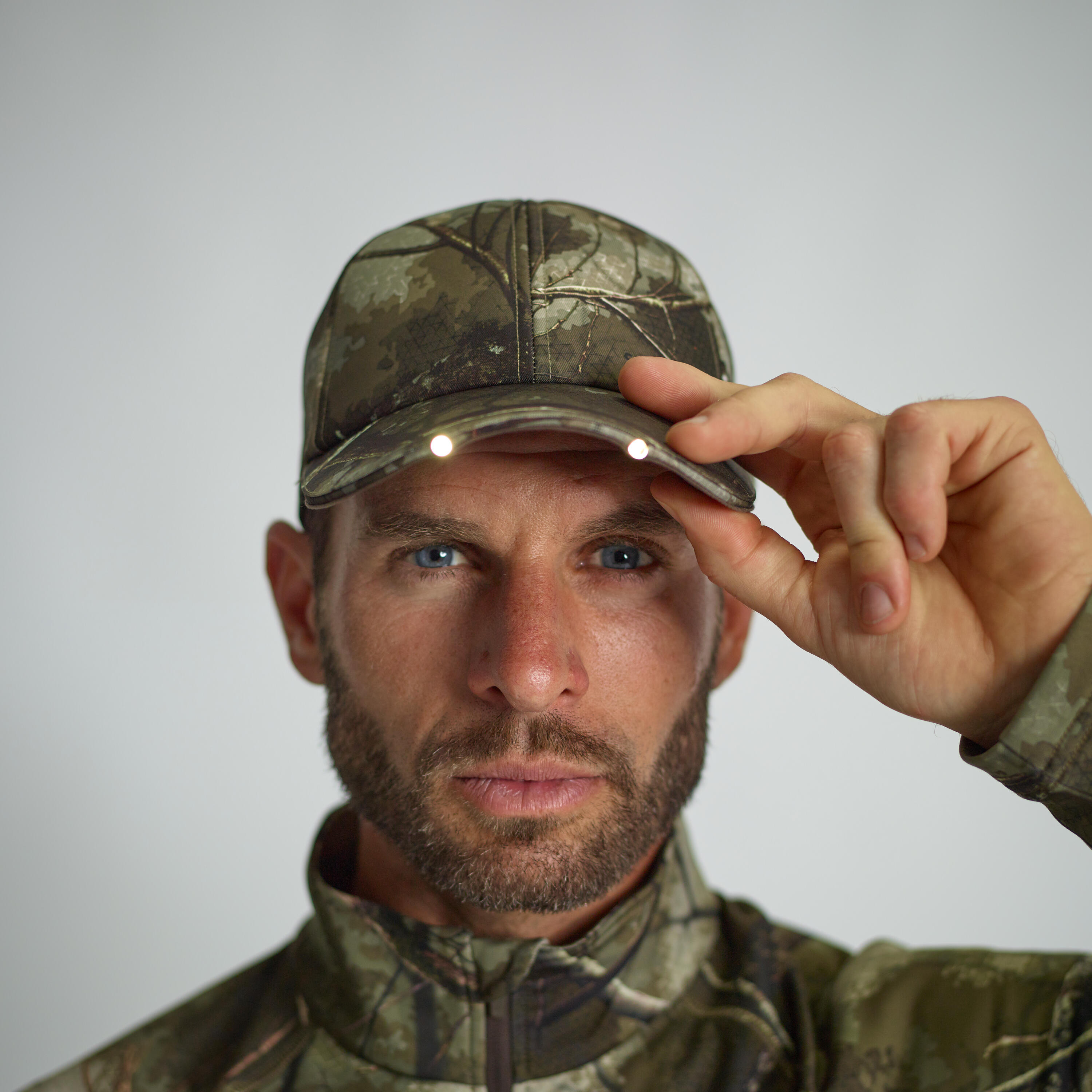 Illuminated Cap LED - Camo Treemetic - SOLOGNAC