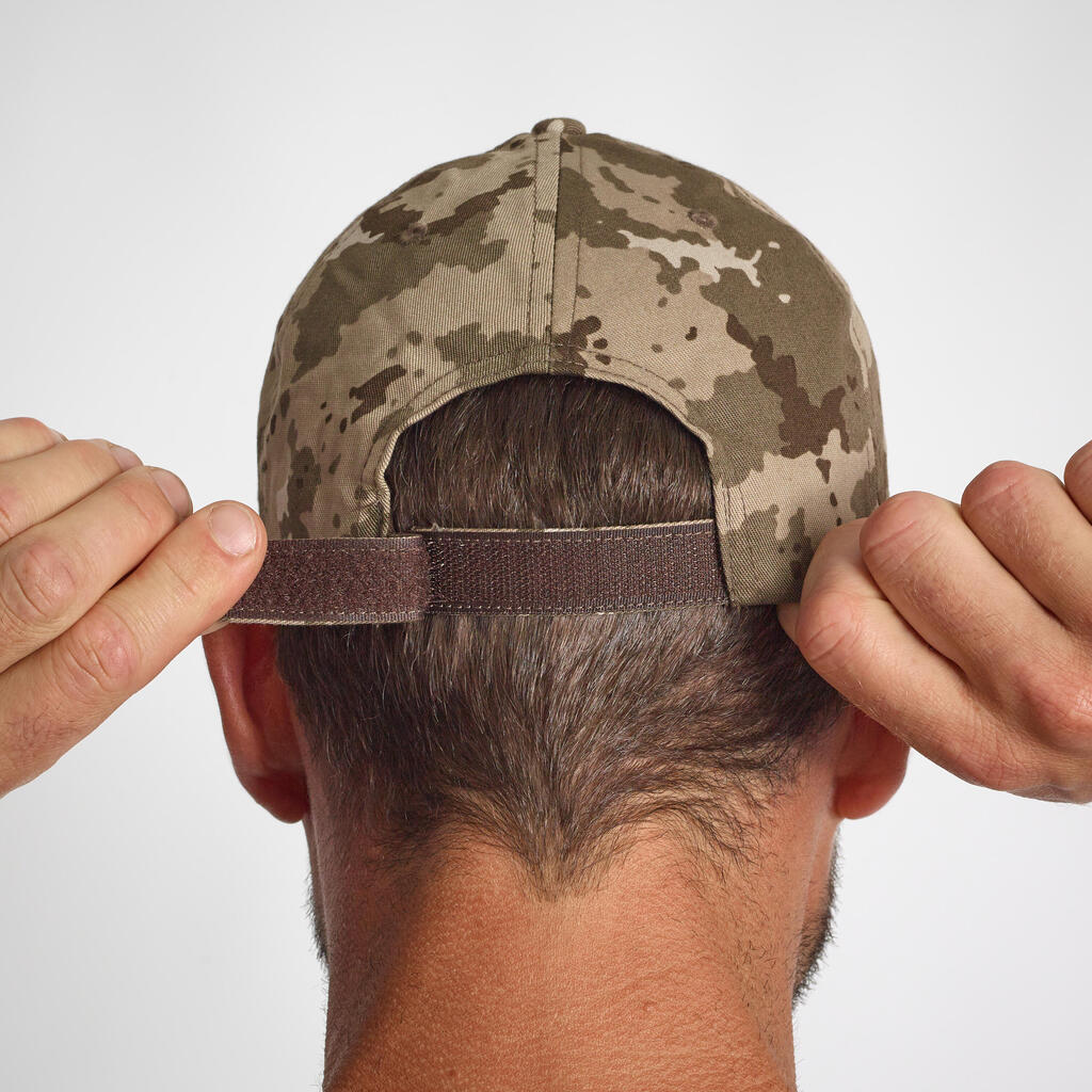 Casquette chasse Steppe 100 camouflage island