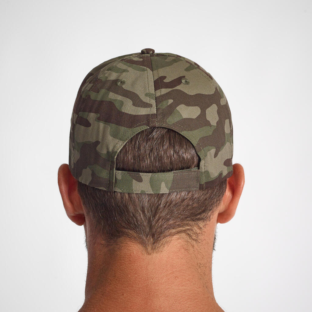 Casquette chasse Steppe 100 camouflage island