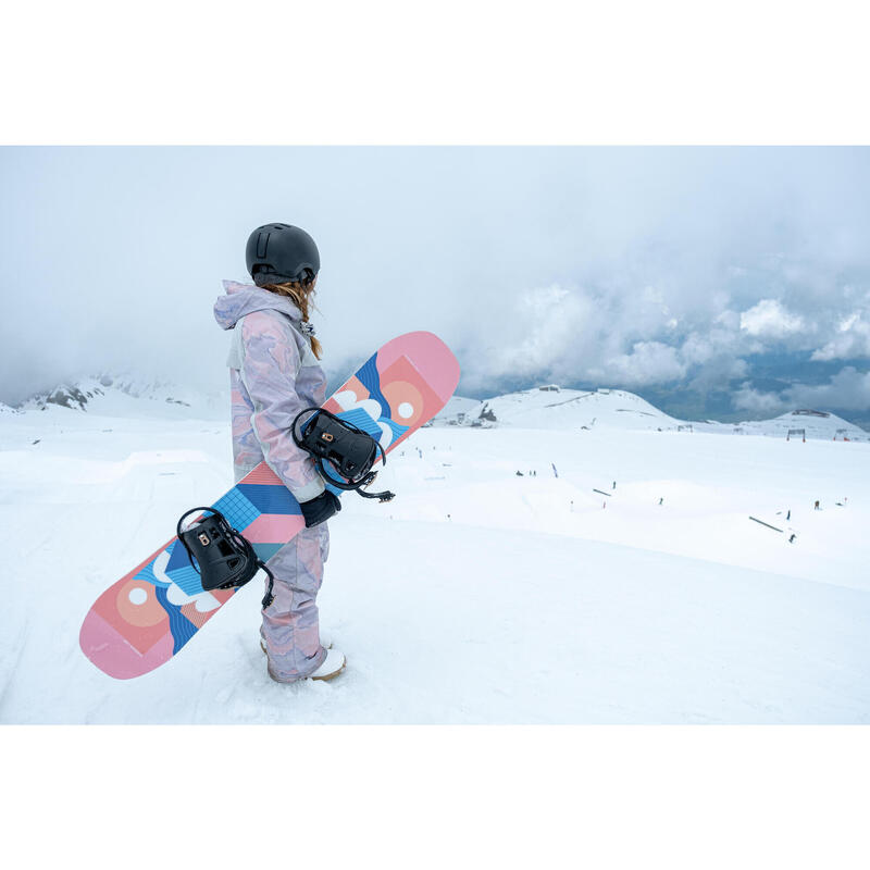 Snowboardbindingen voor all mountain/freestyle heren en dames SNB 500 zwart