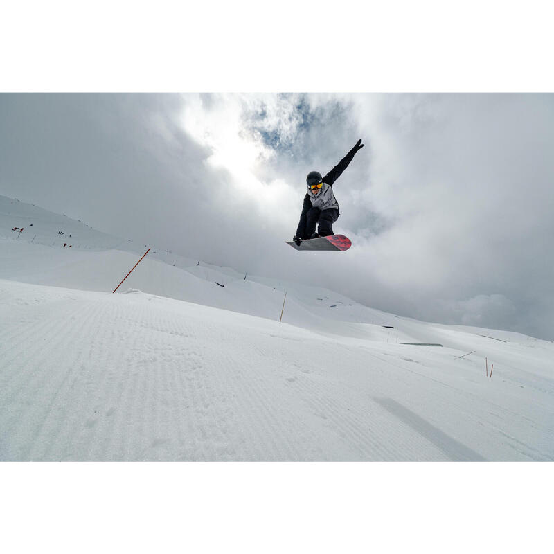 Erkek Snowboard/Kayak Montu - Gri/Siyah - SNB 500