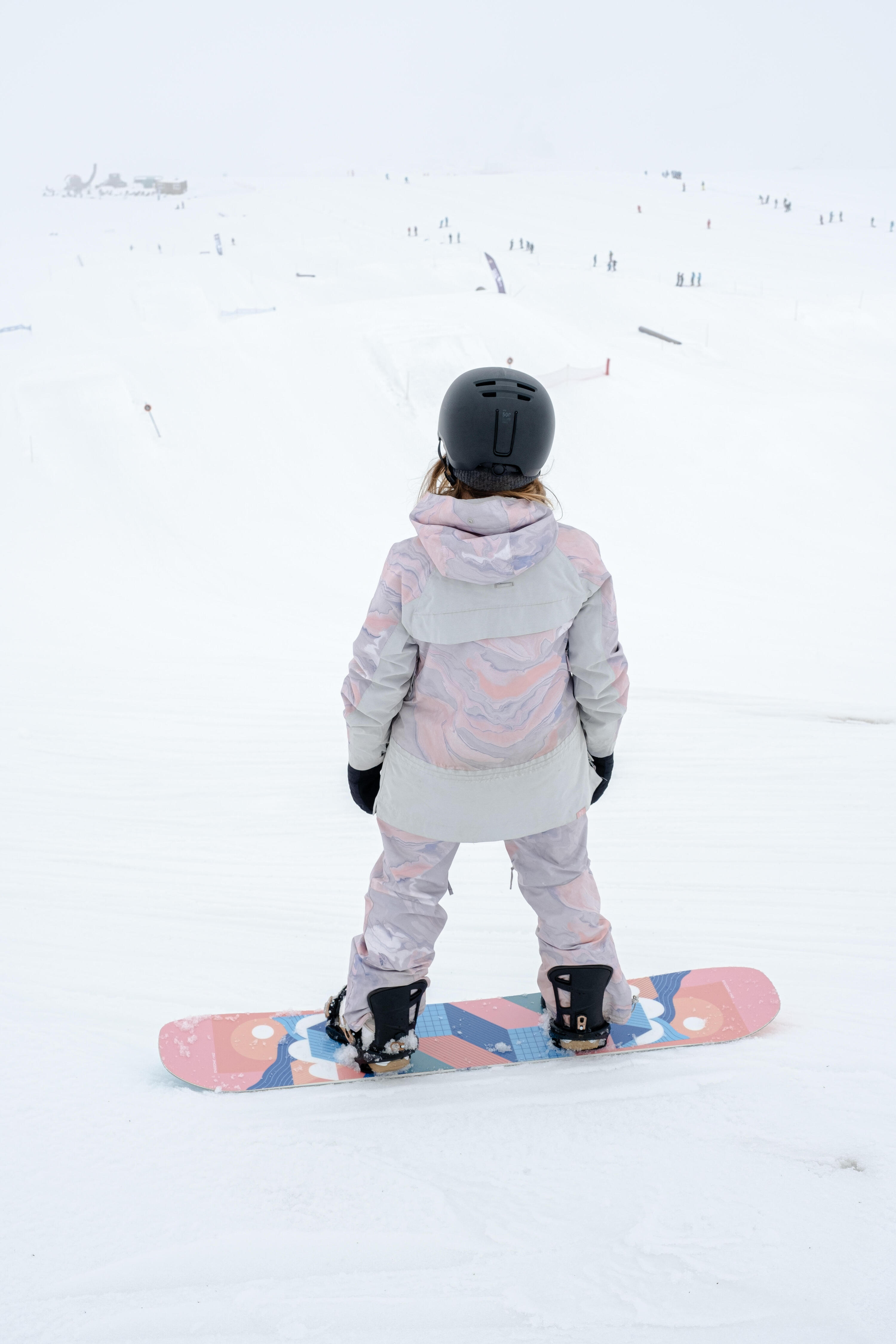 Legături snowboard all mountain/freestyle snb 500 negru, adulți 26/26