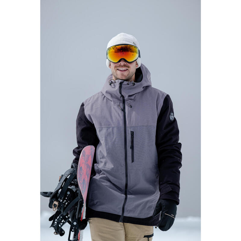 Snowboardjacke Herren ZIPROTEC kompatibel - SNB 500 lila