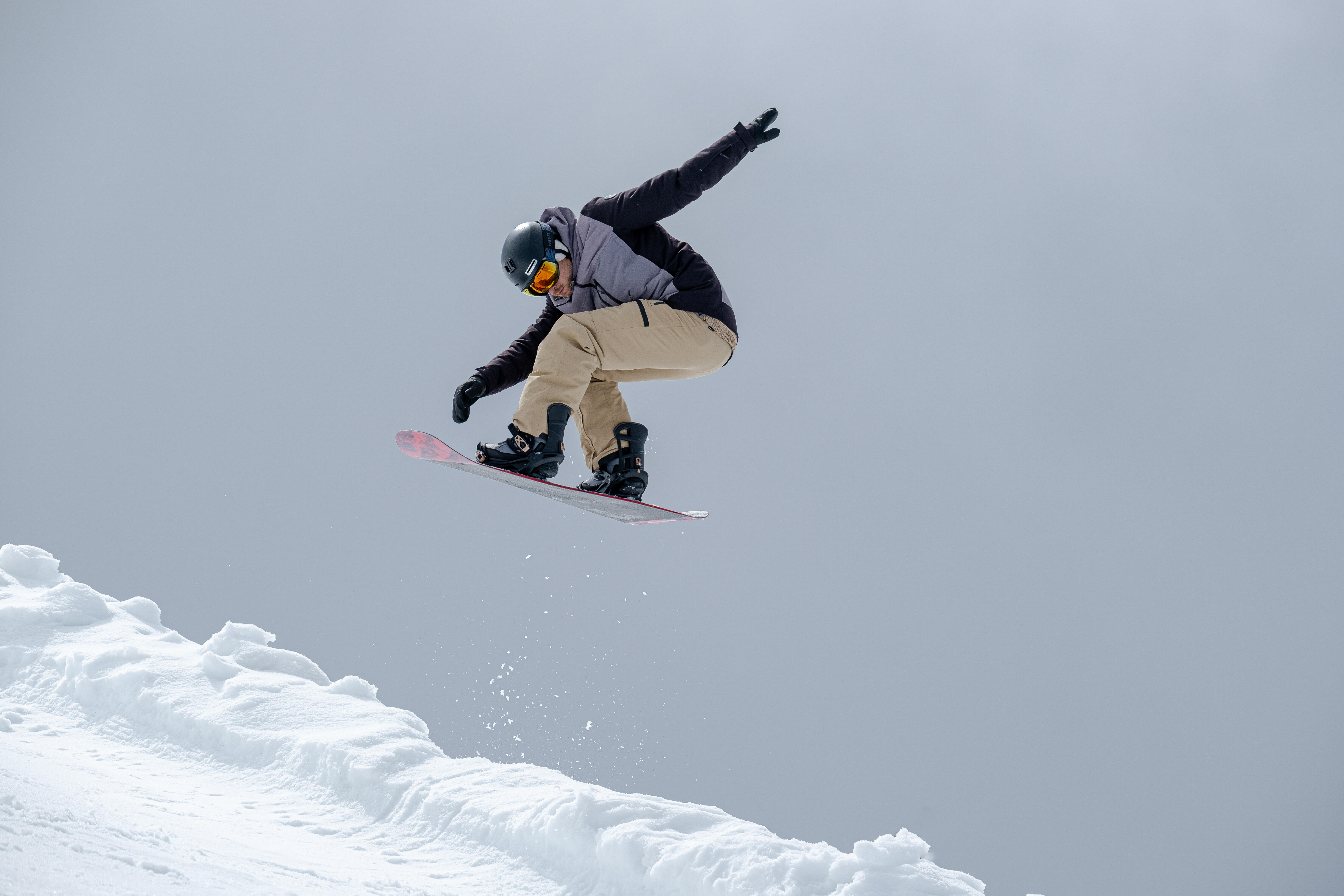 Men’s Snowboard Pants - SNB 500 Beige - DREAMSCAPE