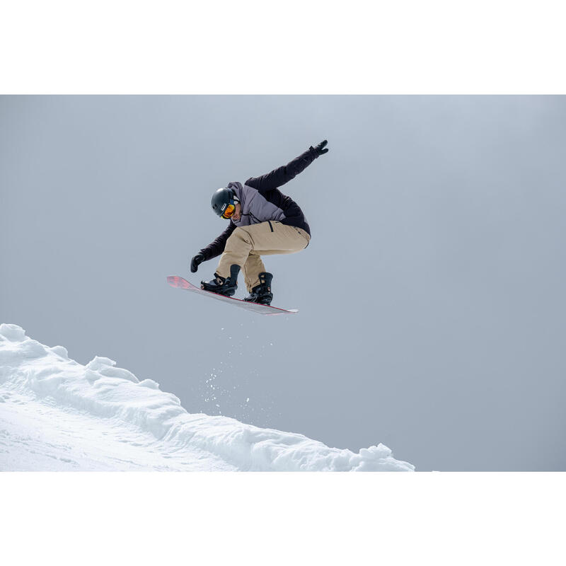 Snowboardjas voor heren SNB 500 compatibel met ZIPROTEC paars