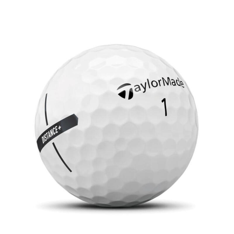 Balles golf x12 - TAYLORMADE Distance+ blanc