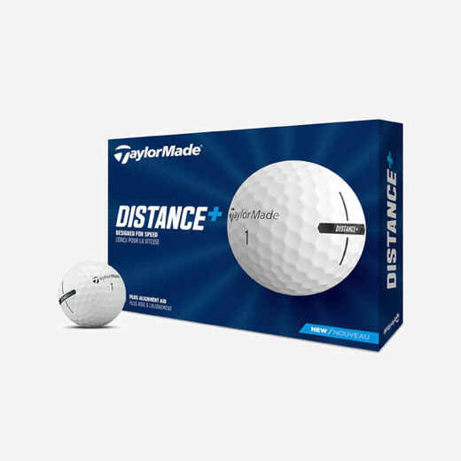 Golf balls x12 - TAYLORMADE Distance+ white