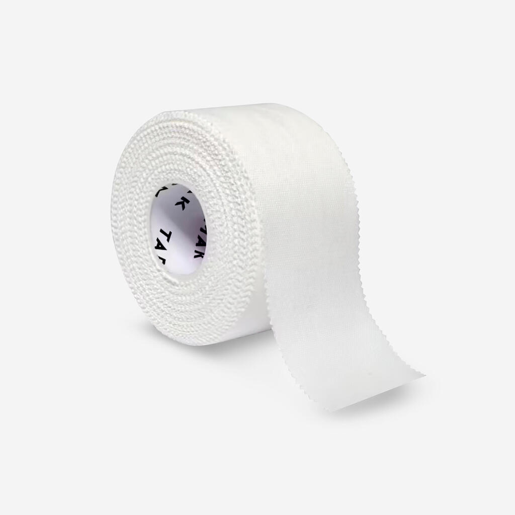 Venda de sujeción autoadherente rígida de 3,75 cm x 10 m Tarmak Strap blanco