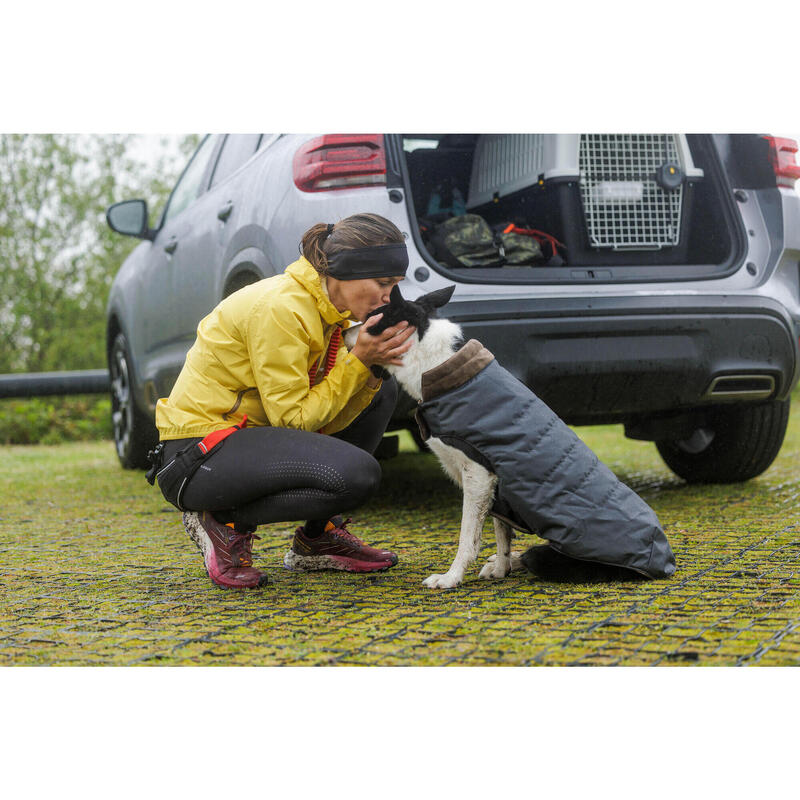 Abrigo Chaleco Perro Gris Cálido Adaptable Resistente