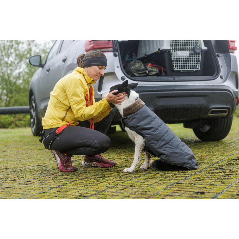 Abrigo Chaleco Perro Gris Cálido Adaptable Resistente