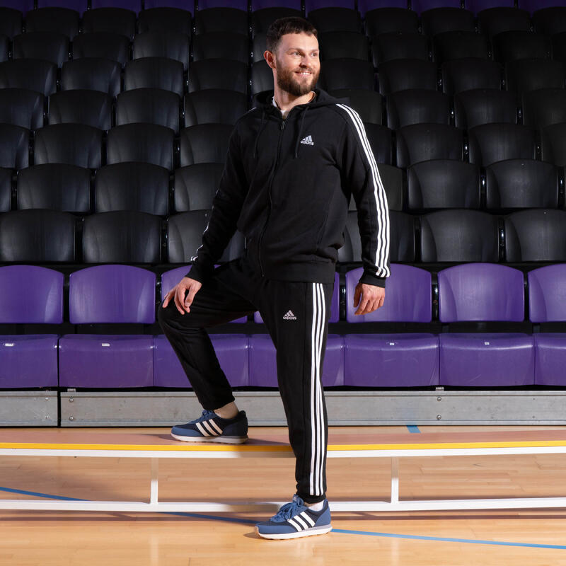 Pánská fitness mikina s kapucí Adidas černá