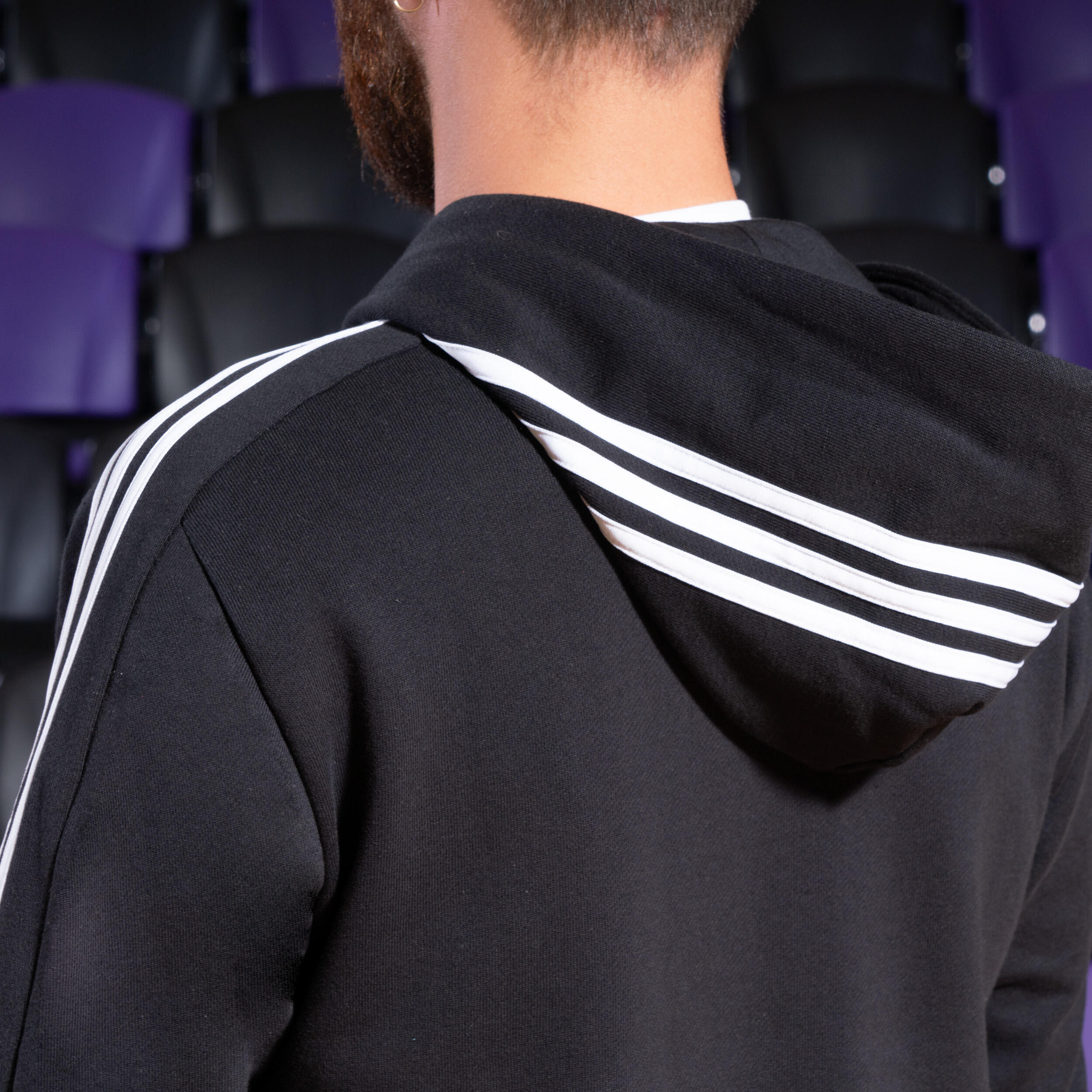 SWEAT A CAPUCHE DE FITNESS SOFT TRAINING ADIDAS HOMME NOIR 9/10