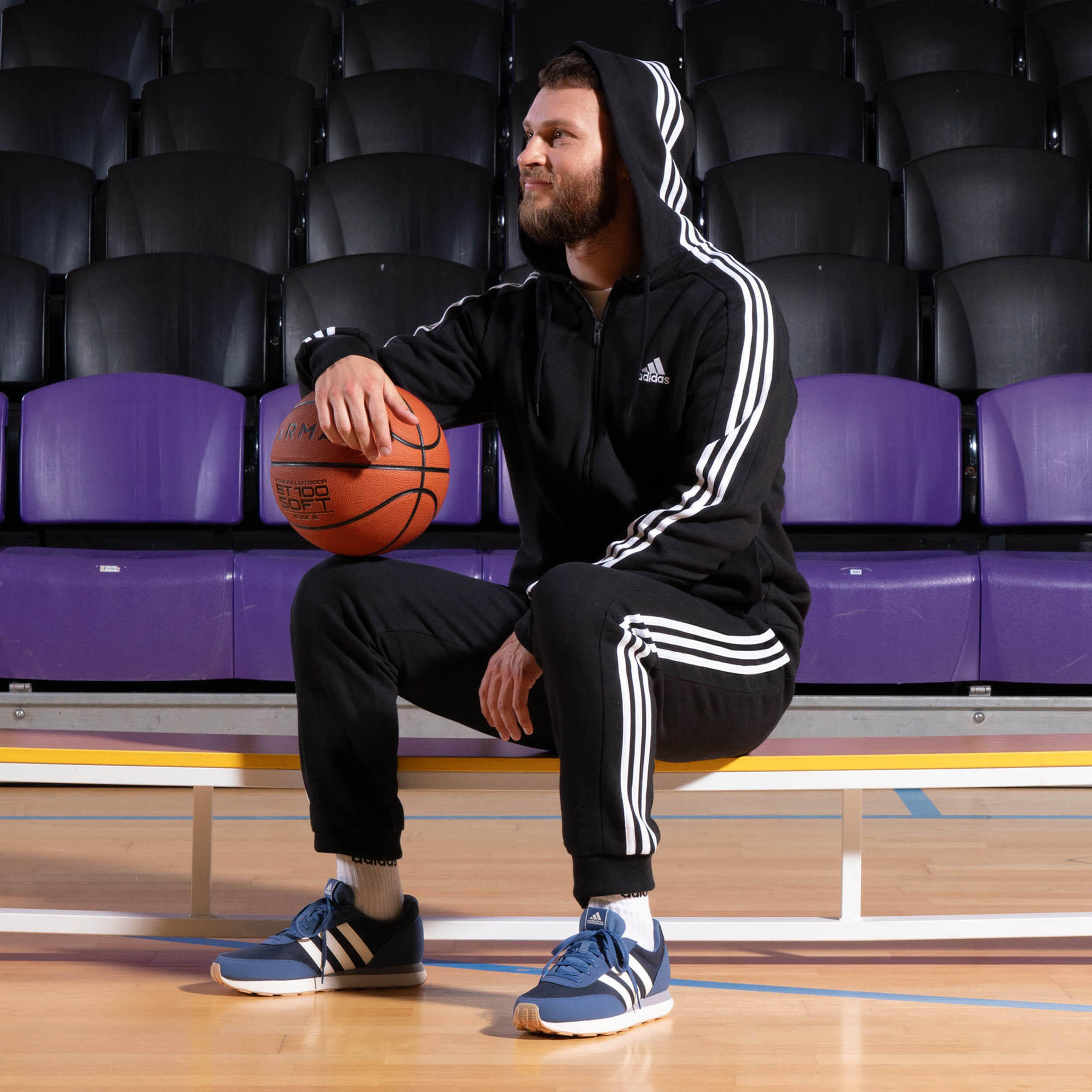 SWEAT A CAPUCHE DE FITNESS SOFT TRAINING ADIDAS HOMME NOIR 7/10