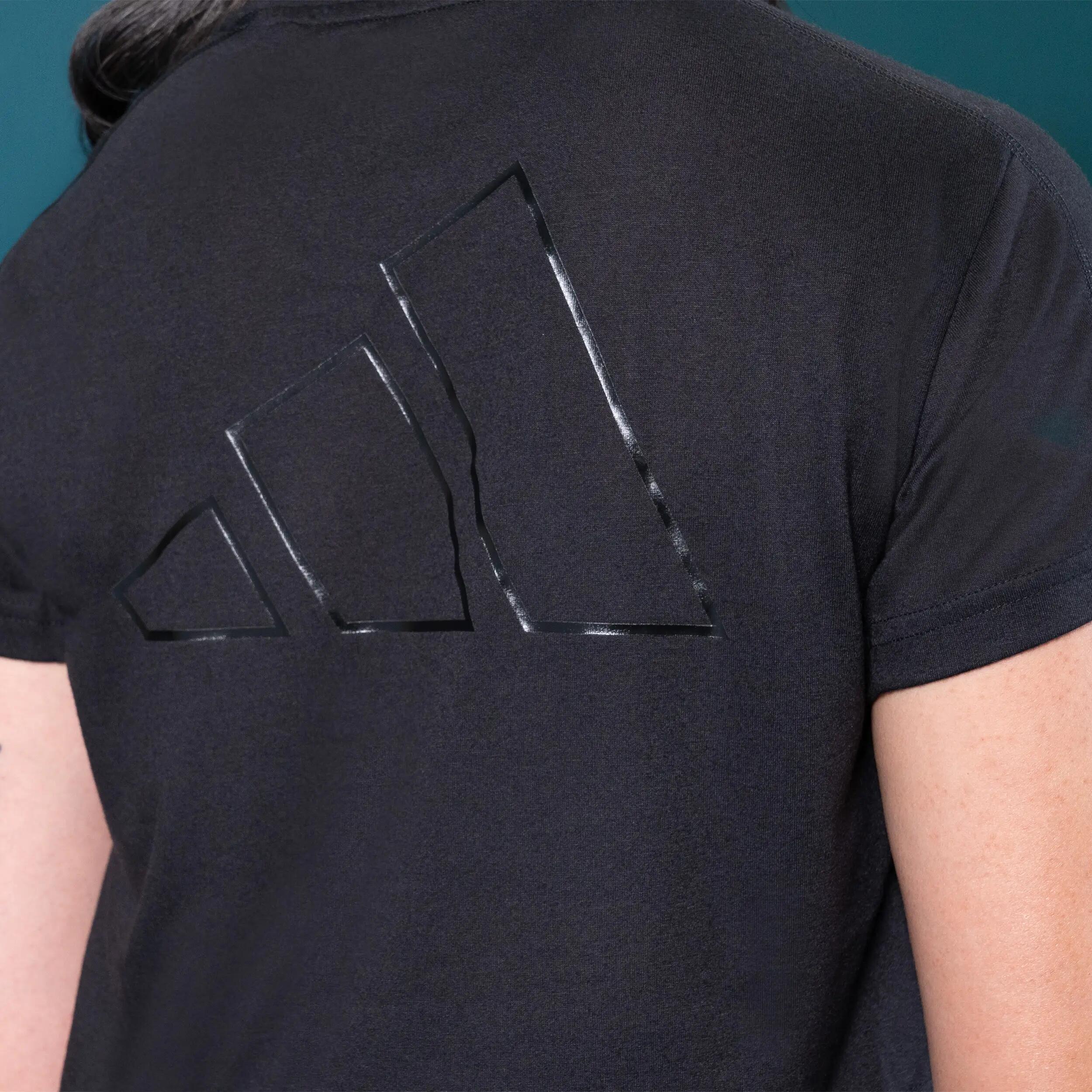 Women's Cardio Fitness T-Shirt - Black 7/9