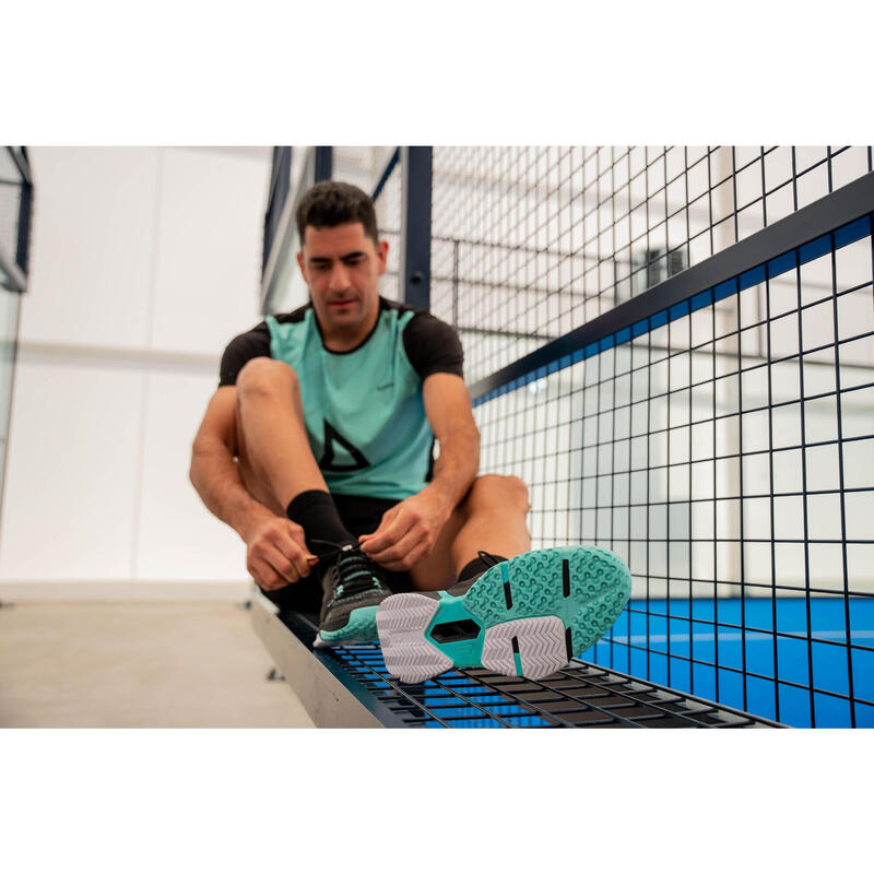 Calçado de padel - Kuikma PS Pro preto turquesa