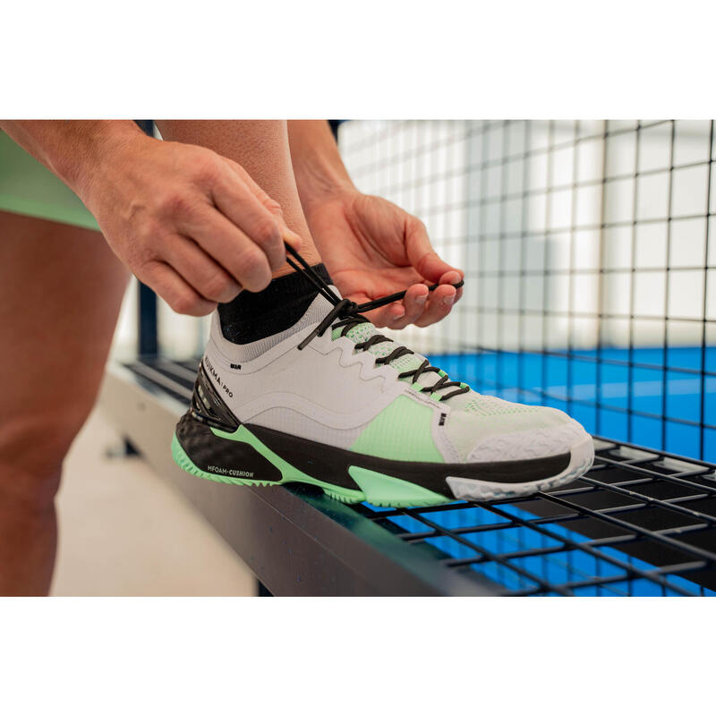 Încălțăminte padel Kuikma Lucia Sainz PS Pro Gri Verde Damă