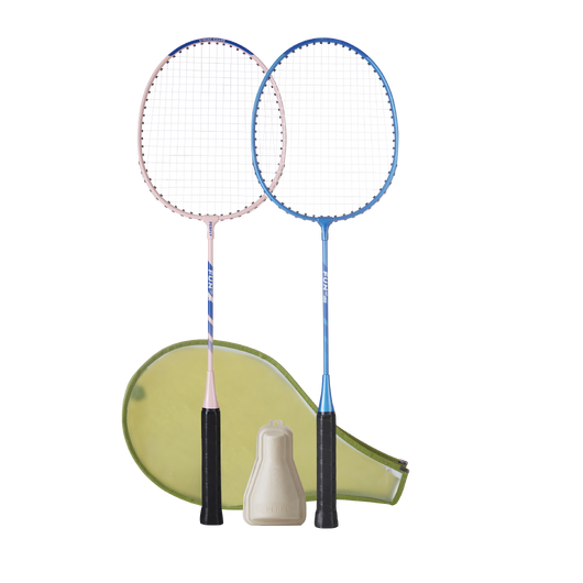 Set de Raquettes de Badminton pour Adulte Fun BR130 - Bleu/Rose