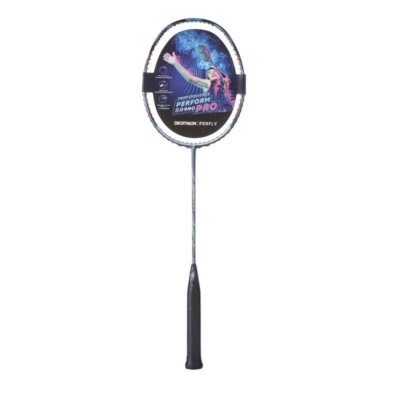 Badmintonracket voor volwassenen BR Perform 990 Pro paars onbespannen