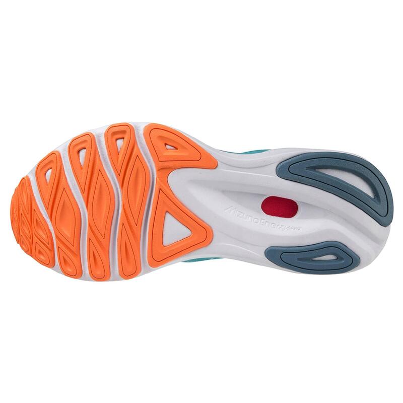 Laufschuhe Damen Mizuno - Wave Skyrise 4 türkis orange