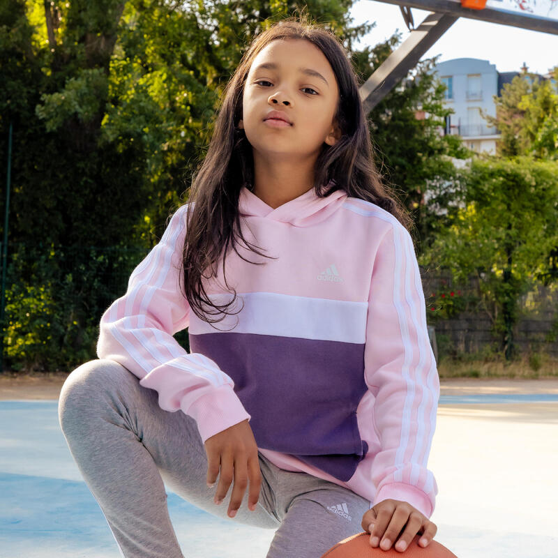 ADIDAS Kapuzenpullover Kinder - rosa/lila 