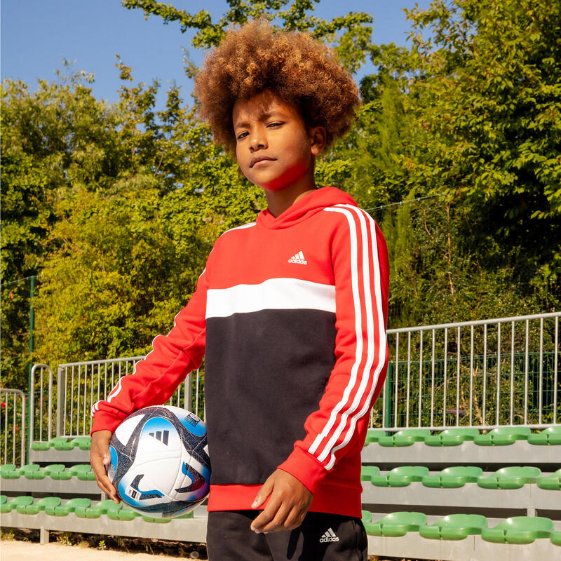 Sweat à capuche adidas enfant rouge noir