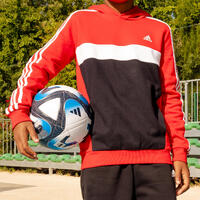Sweat à capuche adidas enfant rouge noir