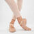 Demi-pointes danse classique bi-semelles en cuir souple beige tailles 28-42