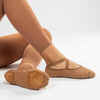 Women's Split-Sole Canvas Demi-Pointe Ballet Shoes - Caramel