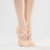 Demi-pointes de danse classique bi-semelles en toile femme, saumon