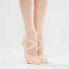 Women's Split-Sole Canvas Demi-Pointe Ballet Shoes - Salmon