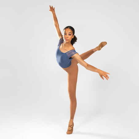 Women's Footless Ballet Tights - Camel