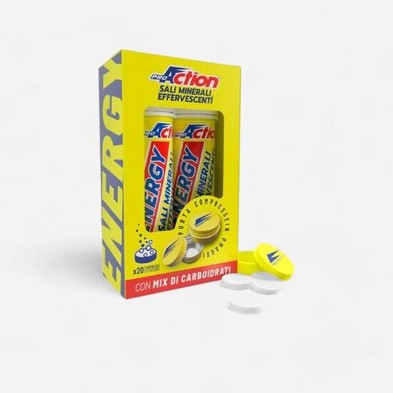 Sali minerali effervescenti ProAction 2 stick da 10 cpr gusto Limone.