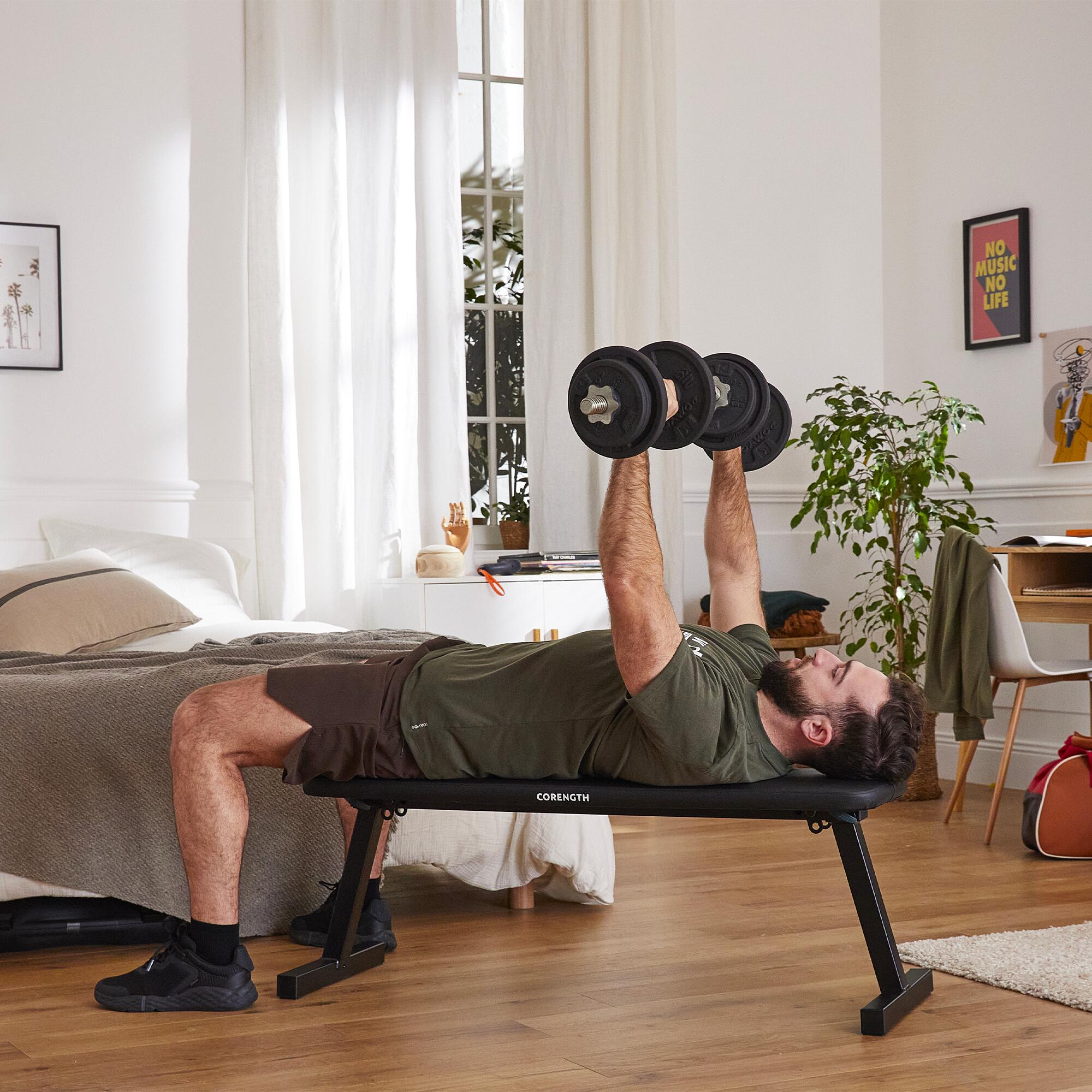 Weights bench decathlon sale