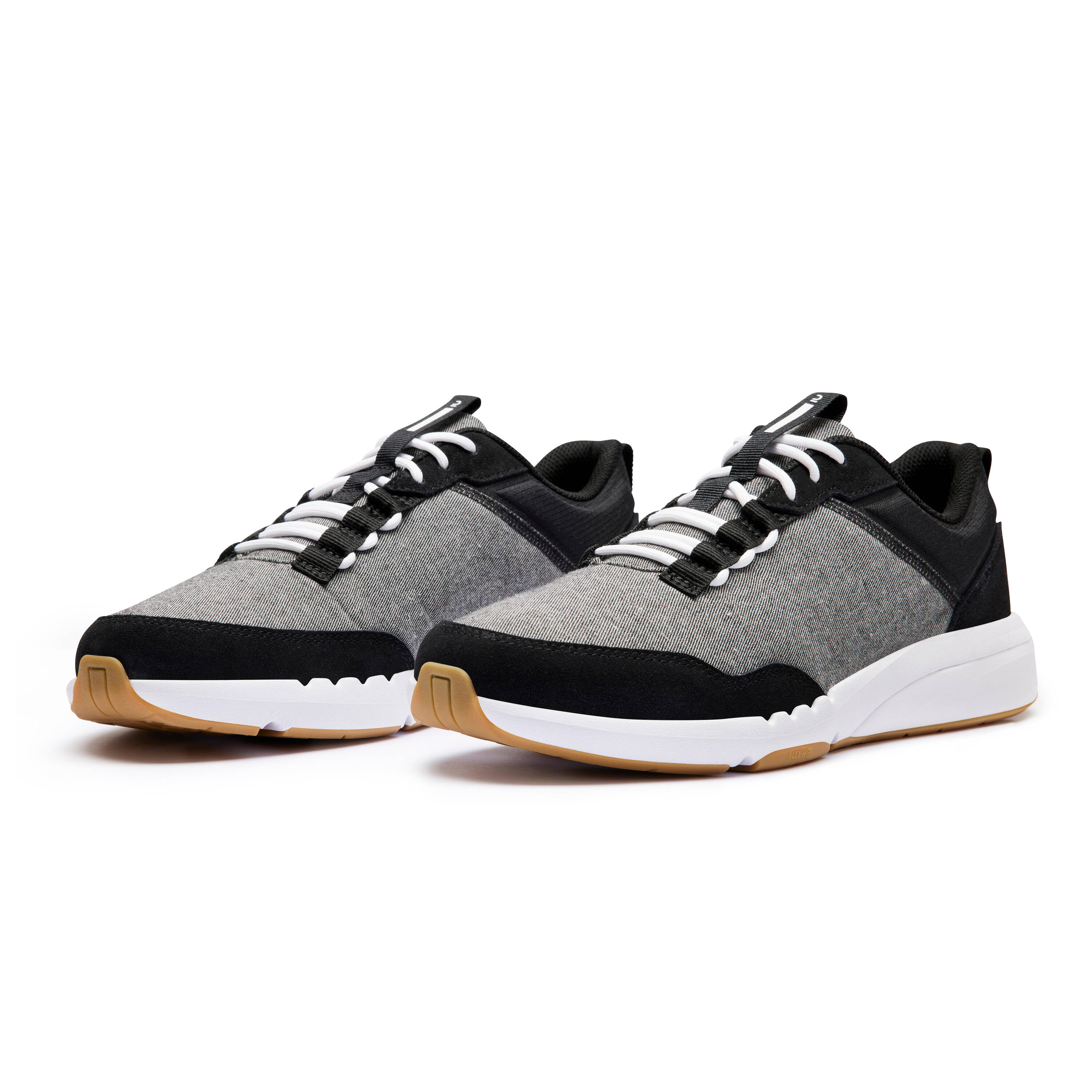 Mens Urban Walking Shoes - Black Grey -  2