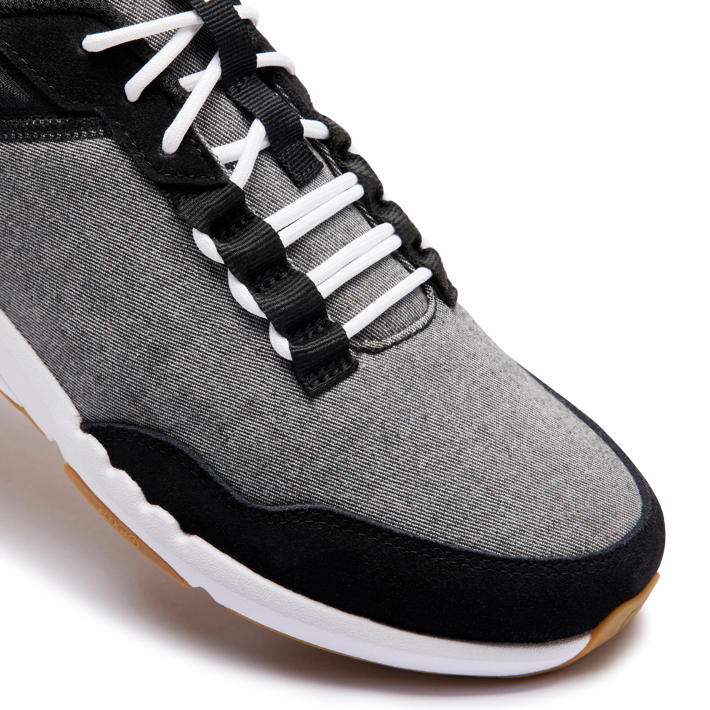 Walk Active Men's Urban Walking Shoes - Black Grey 3/8