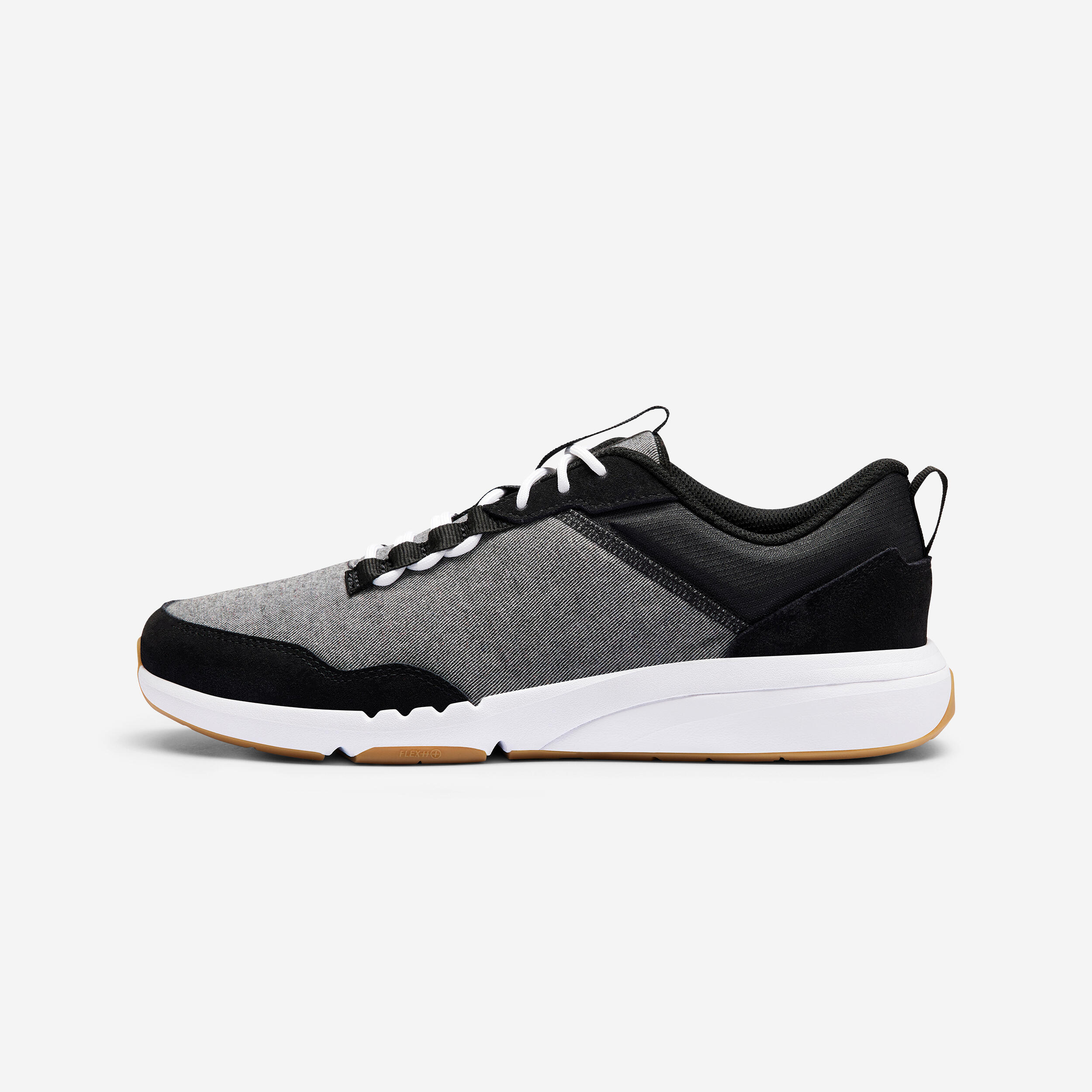 Walk Active Men's Urban Walking Shoes - Black Grey 1/8