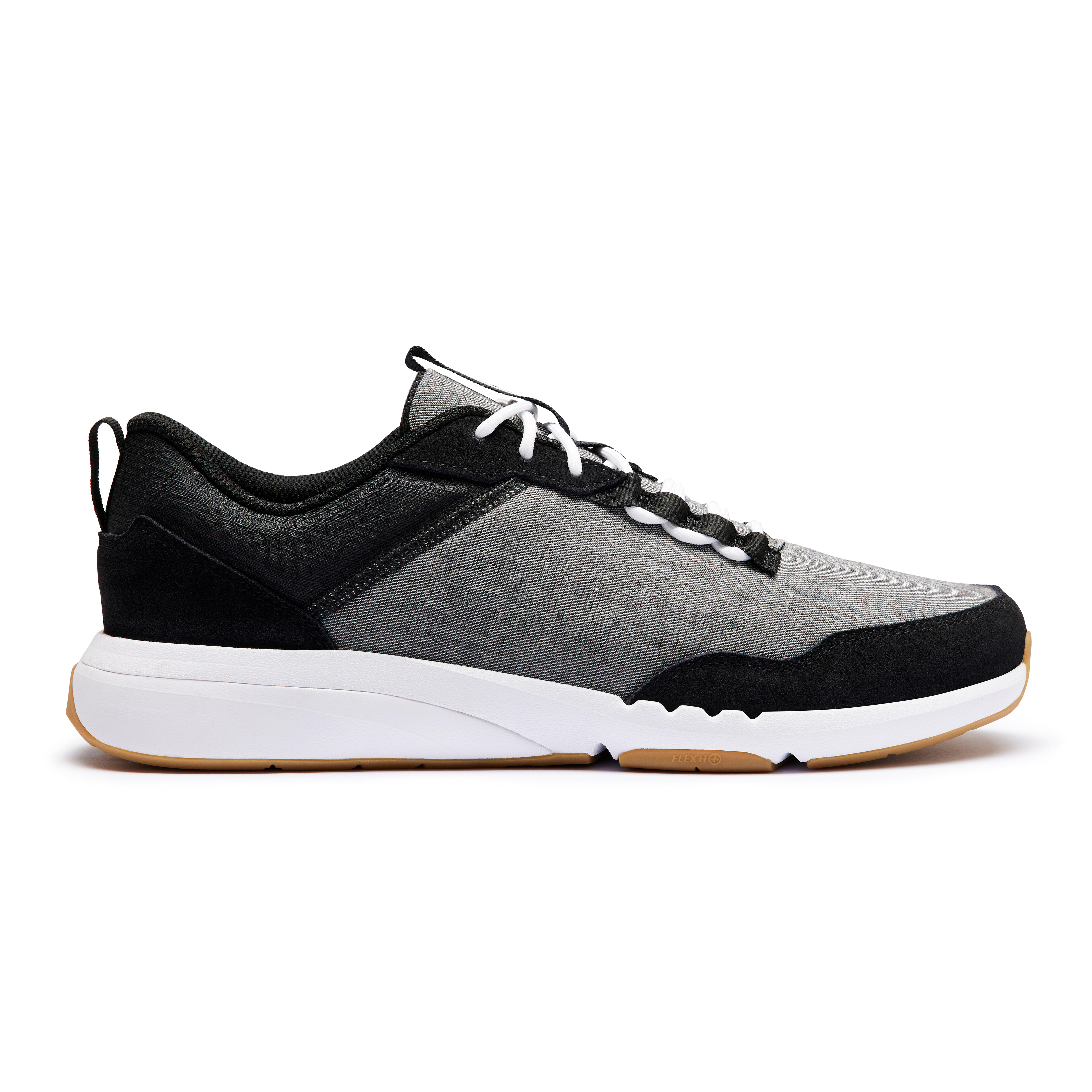 Chaussures marche urbaine homme Walk active noir gris NEWFEEL
