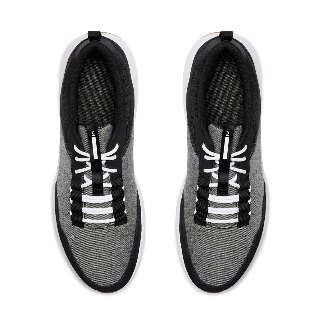 Walk Active Men's Urban Walking Shoes - Black Grey