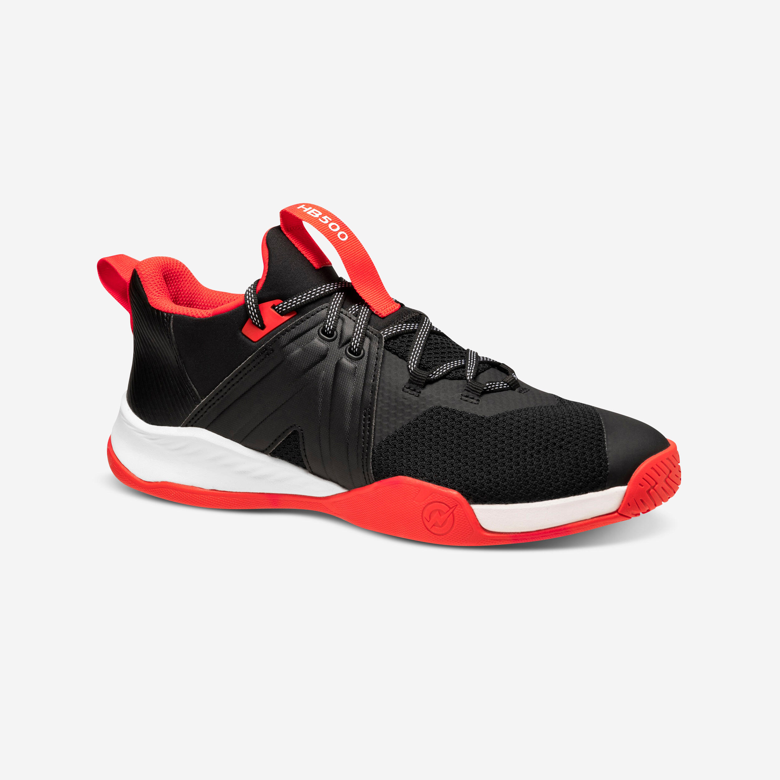 Handball Shoes H500 Faster - Black/Red 1/6