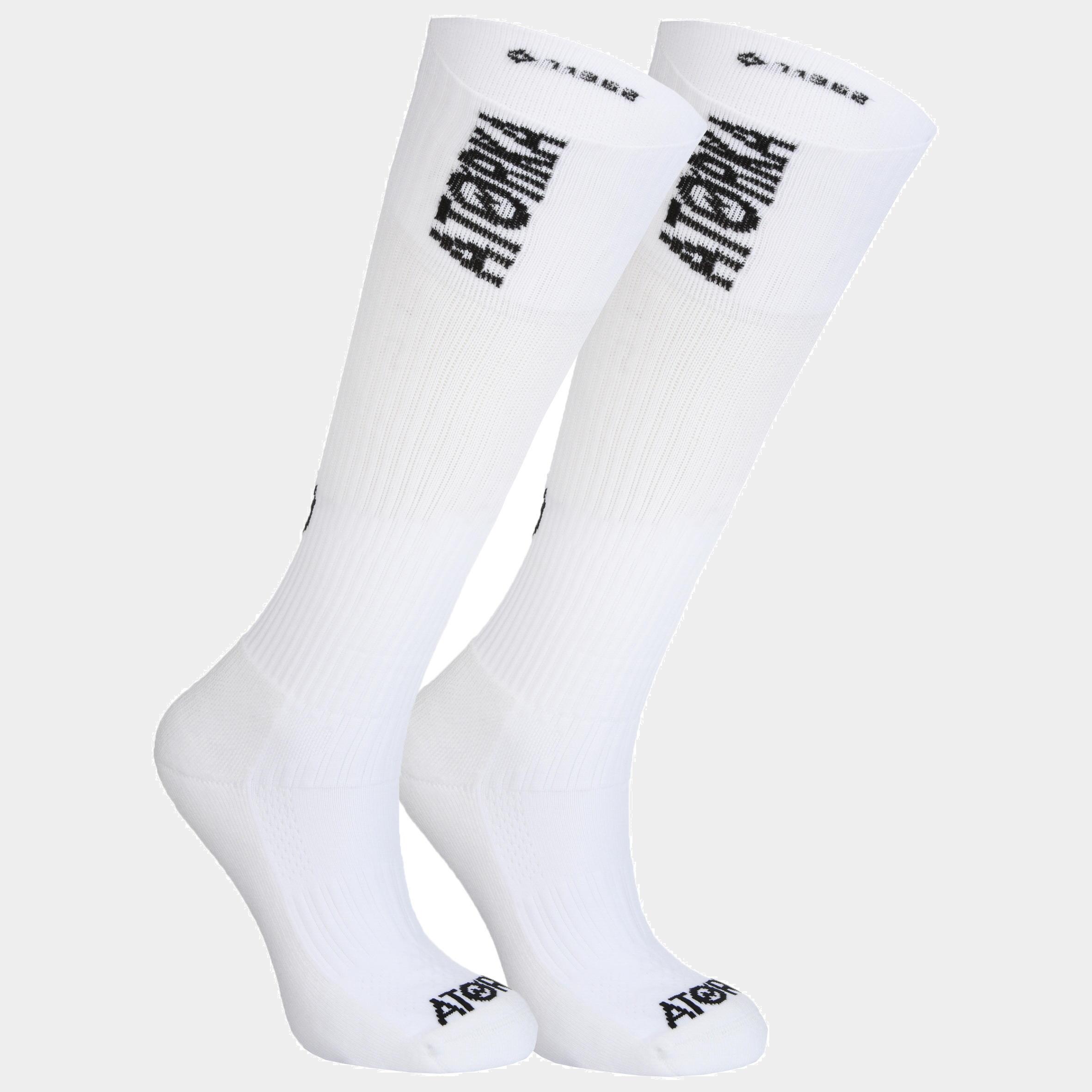 High Handball Socks 1 pair H500 - White 1/6