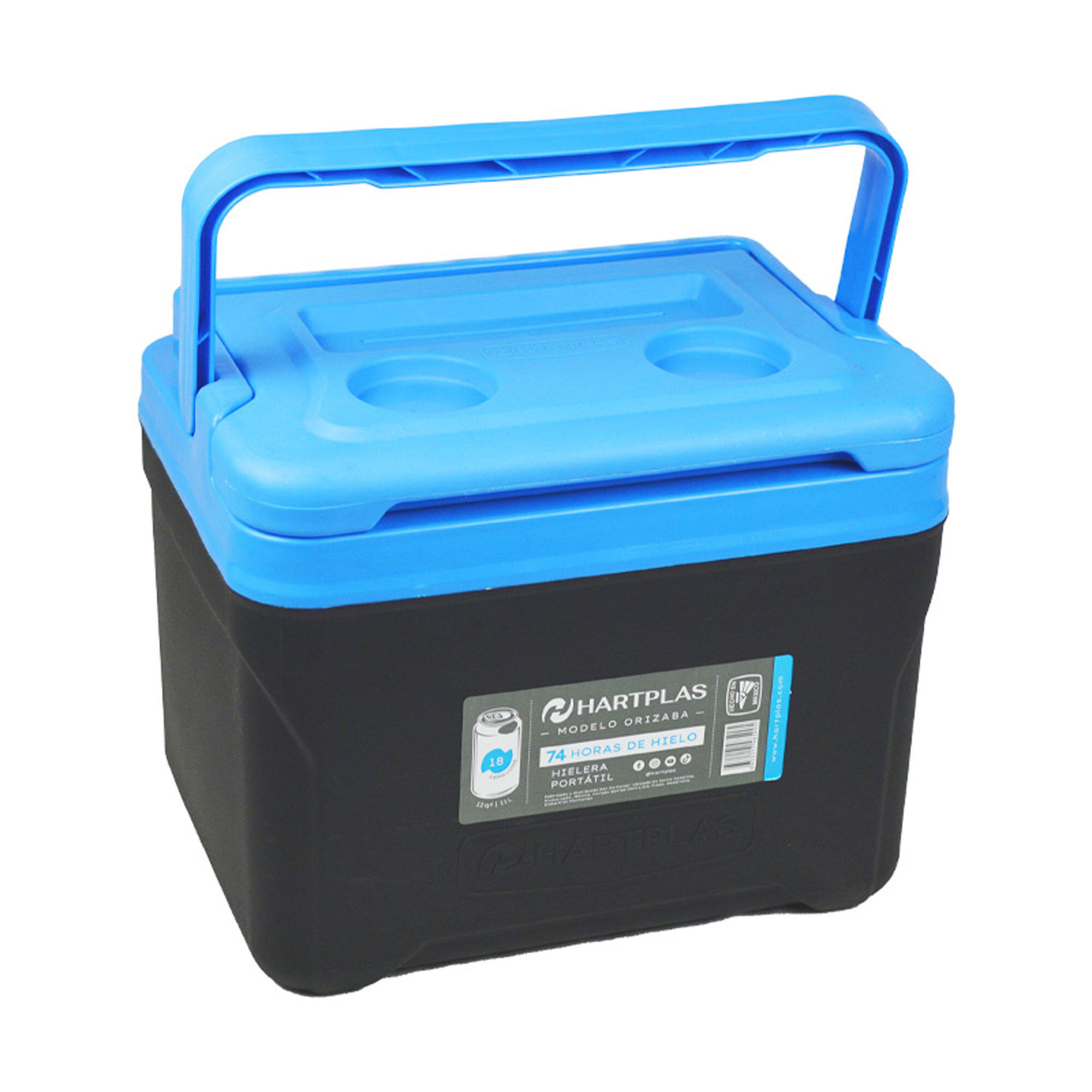 Hielera rígida Orizaba 12qt HARTPLAS 3/9